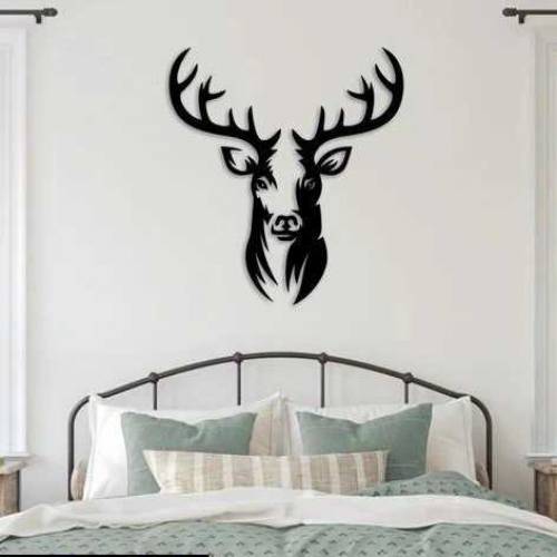 Deer 3D Art Wooden Wall Hanging 