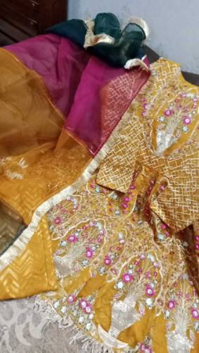 3 piece fancy suit with free matching khusa 