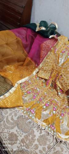 3 piece fancy suit with free matching khusa 