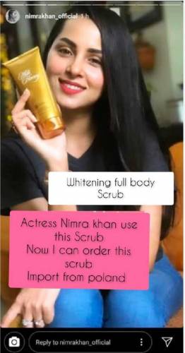 body whitening sugar scrub 25 ml tester