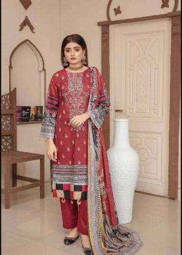 3 pc unstiched lawn 