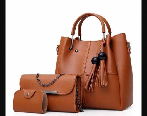 3pcs woman's PU Leather bag 🎒 