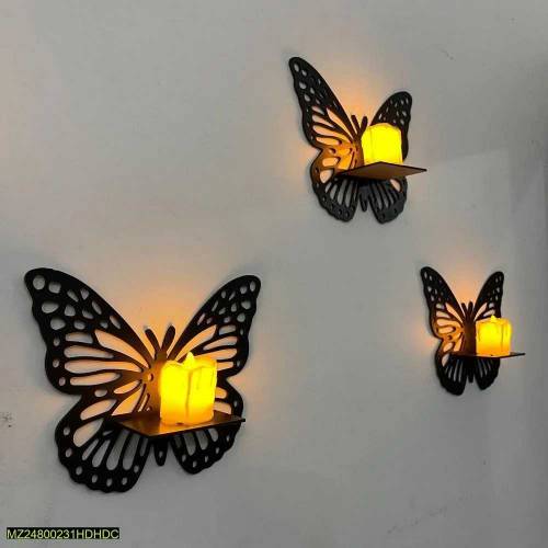 Butterfly Frame Wall Hanging, Pack of 3