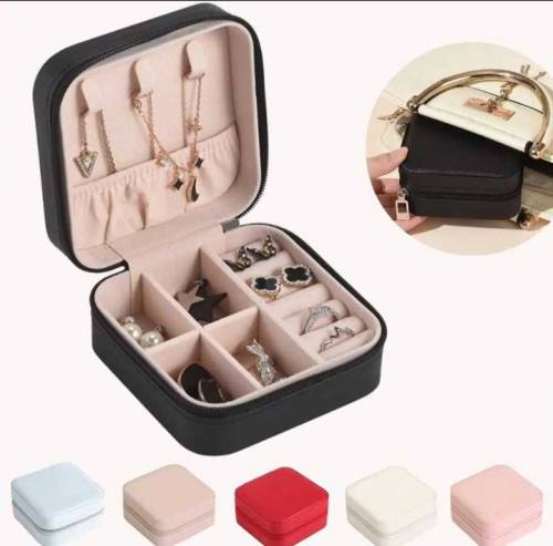 Jewelry Storage Box Leather Jewelry Stand Earrings Ring Box Cosmetics