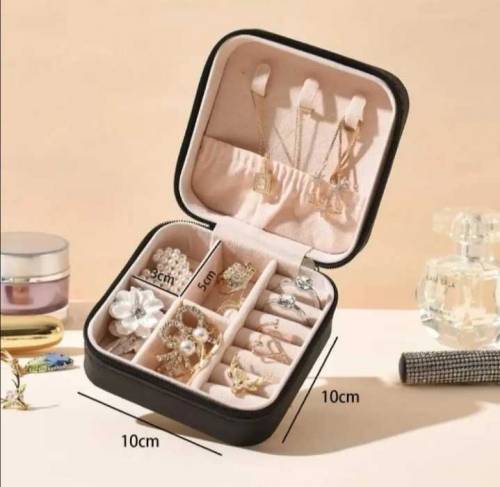 Jewelry Storage Box Leather Jewelry Stand Earrings Ring Box Cosmetics