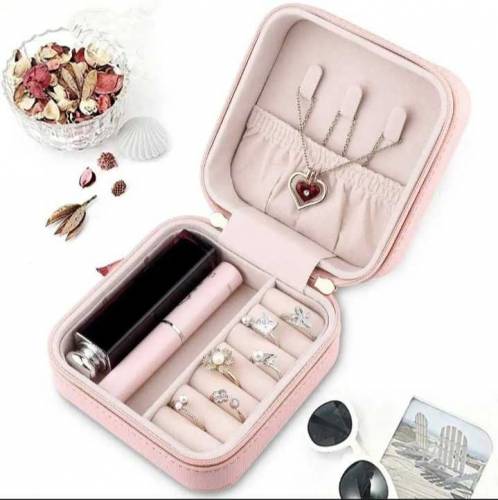 Jewelry Storage Box Leather Jewelry Stand Earrings Ring Box Cosmetics