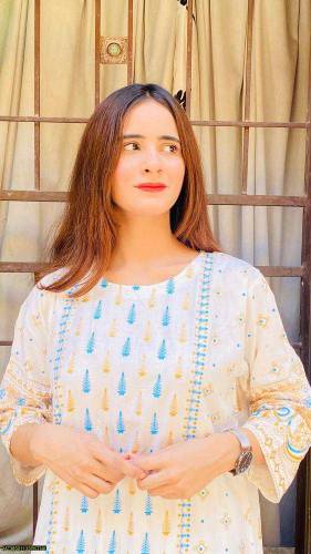 2 Pcs women's stitched Linen printed suit