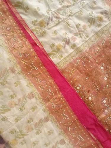 Bridal indian saarie l-brown 