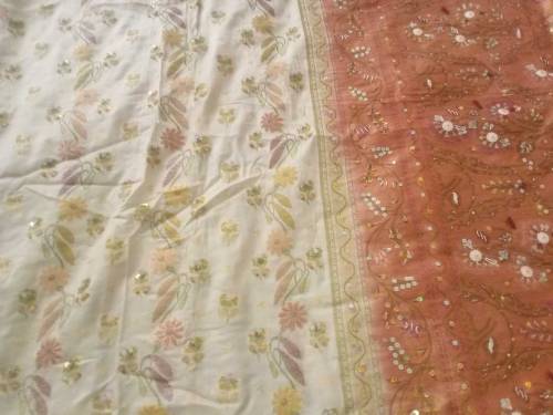 Bridal indian saarie l-brown 
