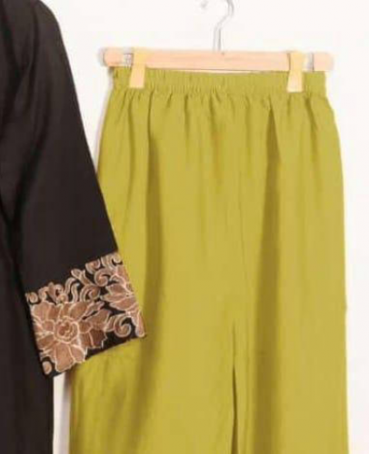 3pcs women stitched grip embroidered siut