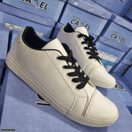 Canvas style sneakers for men (665) white 