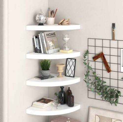 wall corners shelf use in kitchen room office