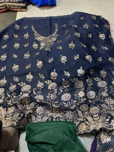 Ladies suit with handmade embroidery 