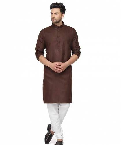 2 Pcs Men's Stitched Wash And Wear Plain Suit