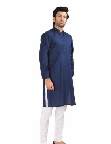 2 Pcs Men's Stitched Wash And Wear Plain Suit