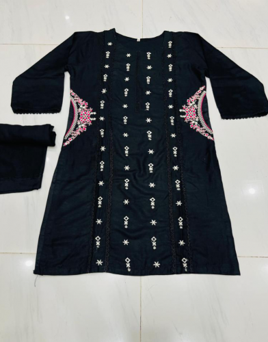 2pc stich embroidery suit