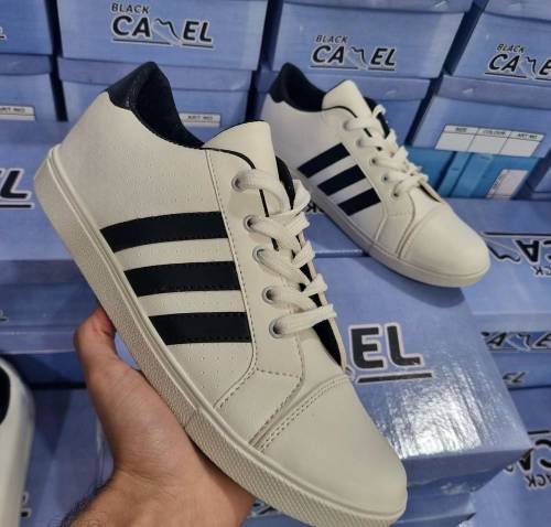 Canvas Style Sneakers—Mariental (665). Black 