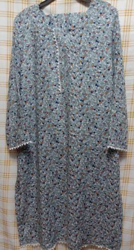 Pure Malai lawn shirt withSame trouser 2pis suiteStitching Facility Al