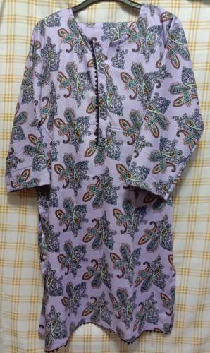 Pure Malai lawn shirt withSame trouser 2pis suiteStitching Facility Al