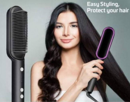 hair straightener brush 