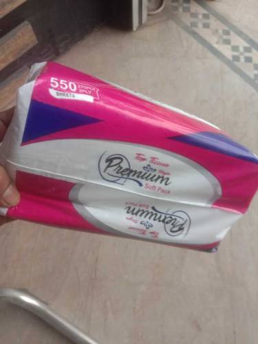 Top soft pack tissue