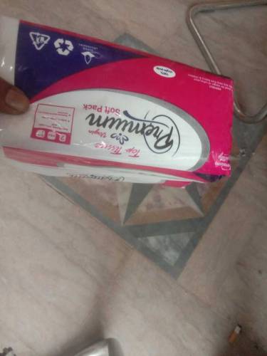 Top soft pack tissue