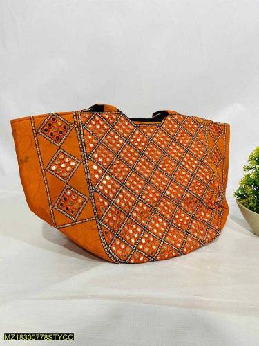 women's Fancy mirror embroidered handbag 