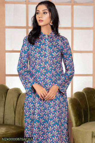 lawn printed unstitched dress 