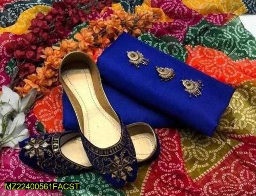 •  Fabric: Silk•  Pattern: Plain•  With Free Khussa•  Available Khussa