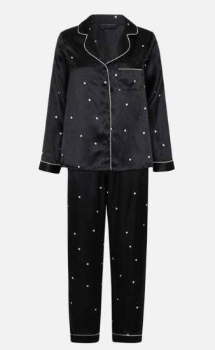 Silk Night Suit For Women With Ponytail