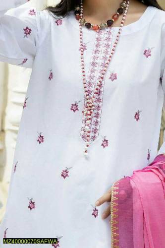  Fabric: Lawn Premium White Embroidery Front