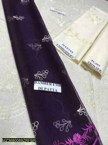 •  Fabric: Lawn•  Pattern: Embroidered•  Shirt Front -