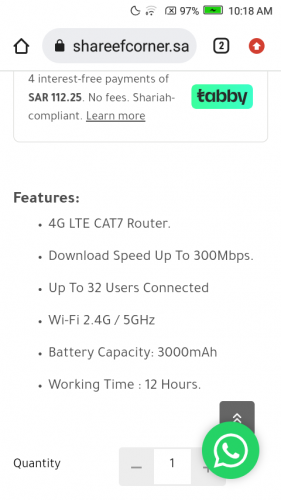 Huawei 4g e lite wifi device 