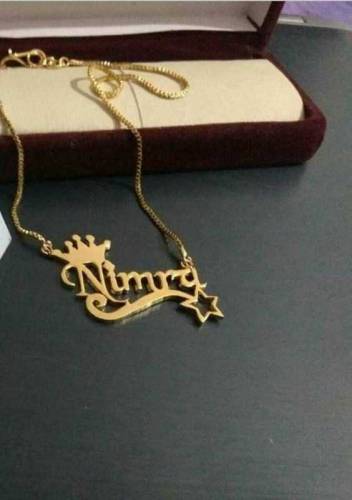 beautiful high quality gold plated necklace.Marking timing  1two.2day