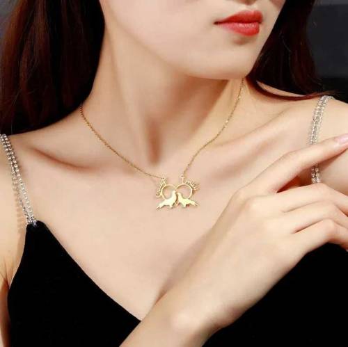 beautiful high quality gold plated necklace.Marking timing  1two.2day