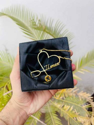 beautiful high quality gold plated necklace.Marking timing  1two.2day