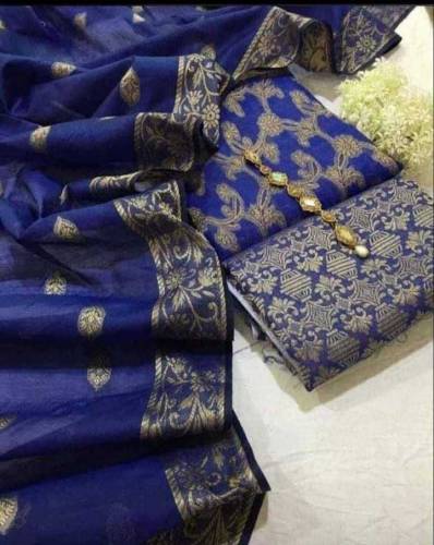 3 pic suit embroide unstich