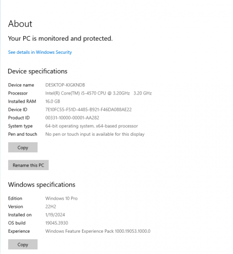 Lenovo i5 4th Genration Desktop PC
