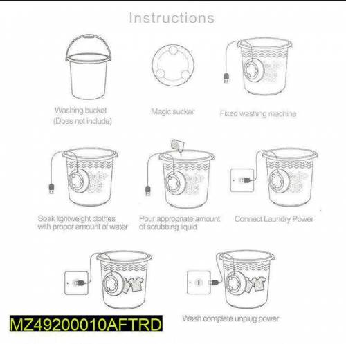 Mini Washing machine turbine washer