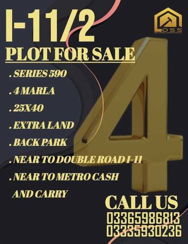 PLOTS AVAILABLE FOR SALE IN CDA SECTOR I-11 ISLAMABAD 