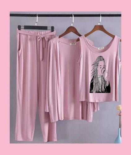 3 piece night suits 