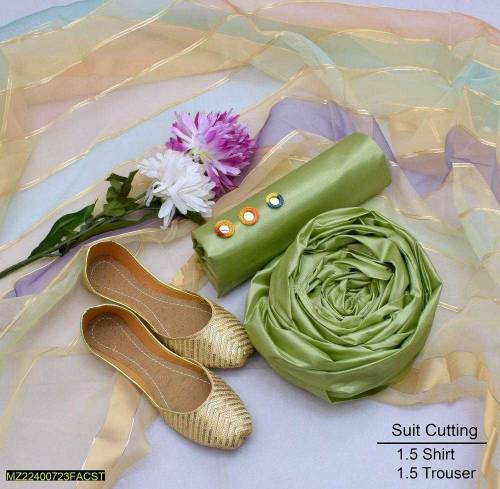 3 Pcs Women's Unstitched Katan free khusaa