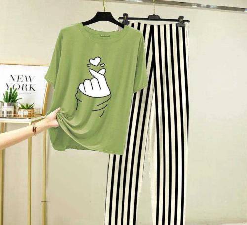 2 Pc Stitched Sleepwear For Women 