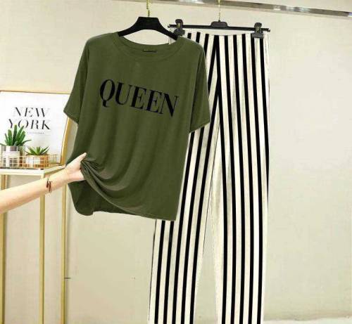 2 Pc Stitched Sleepwear For Women 