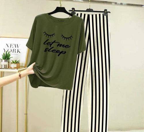 2 Pc Stitched Sleepwear For Women 