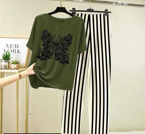 2 Pc Stitched Sleepwear For Women 