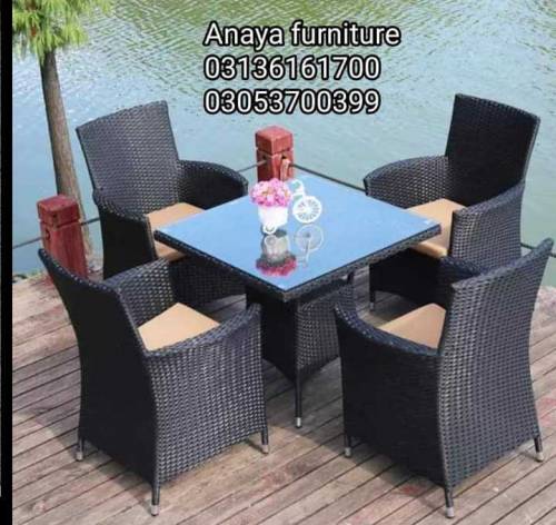 4 to 6 pieces in RATTAN dinning set package