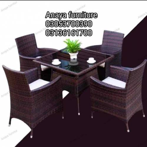 4 to 6 pieces in RATTAN dinning set package