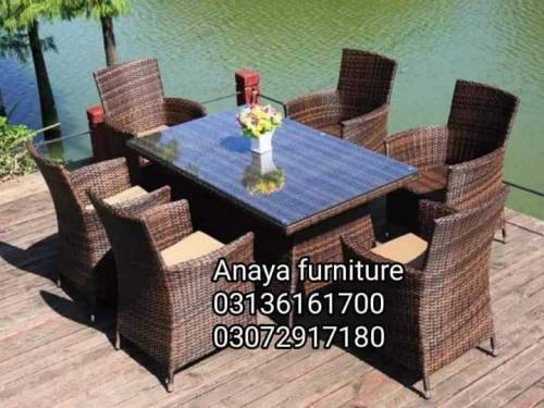 4 to 6 pieces in RATTAN dinning set package