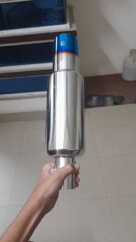 hks exhaust with bend pipe medium size